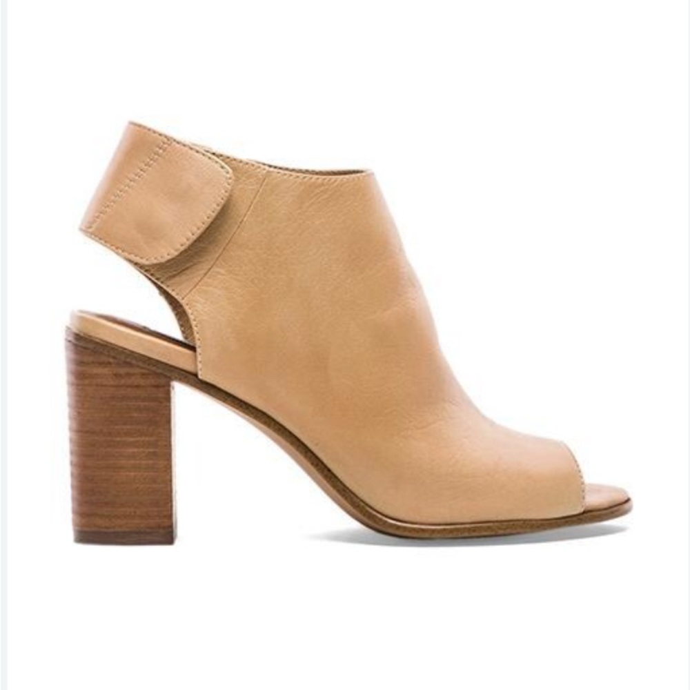 Steven by Steve Madden Nonstp Open Toe Bootie Heel Sandal ~ Tan - 38/8
